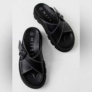 Miista Lacey Lug Slip On Sandal